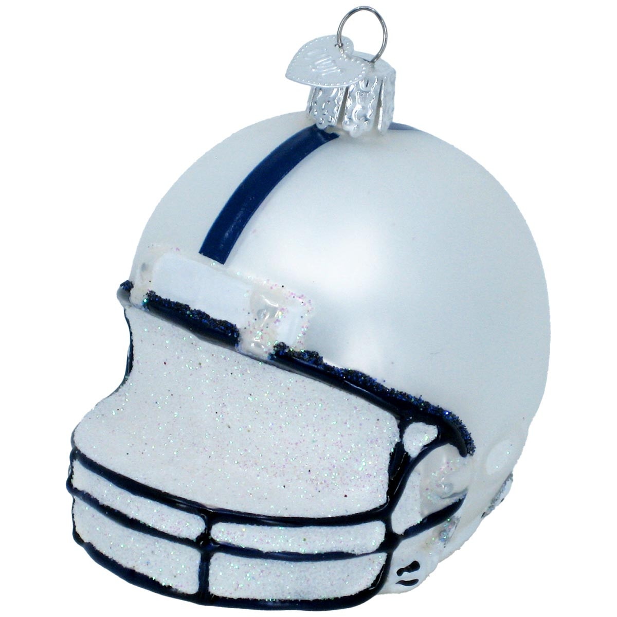 glass Penn State football helmet ornament
